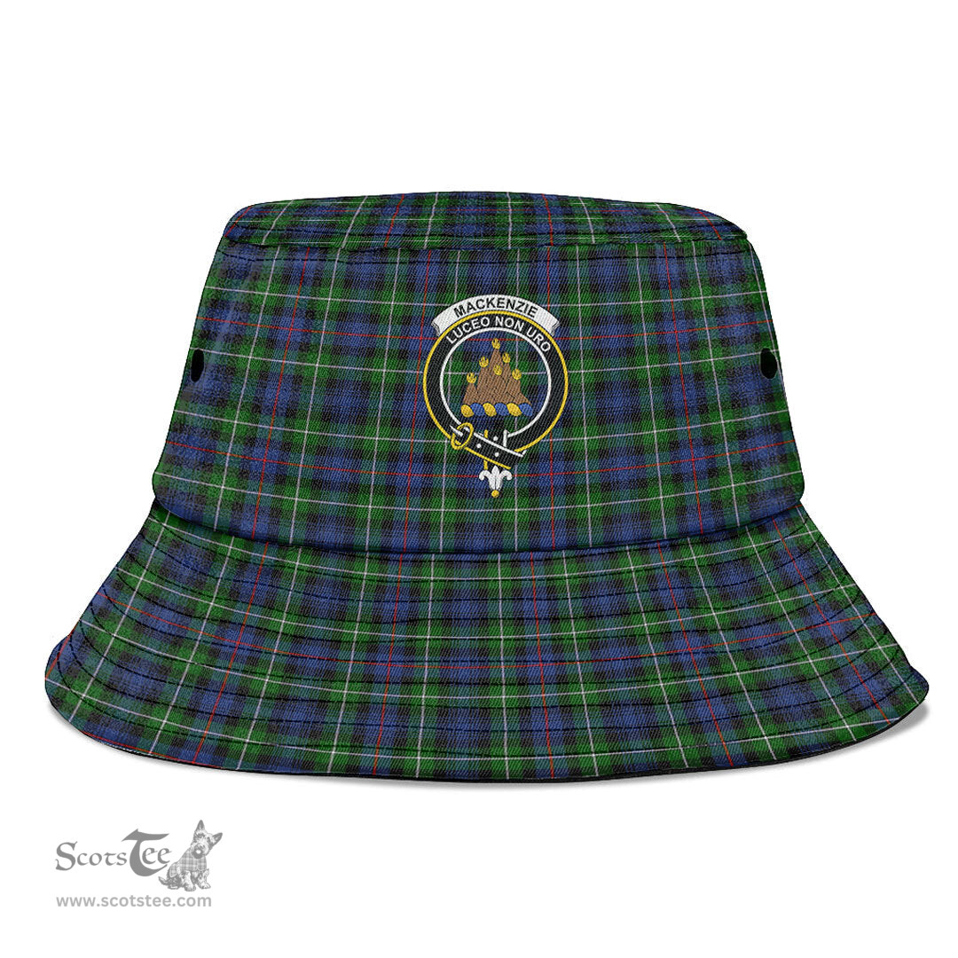 Scottish MacKenzie Modern Plaid Tartan Crest Bucket Hat - Tartan Plaid Brim Hat Scottish Plaid Tartan Plaid - ScotsTee - scotstee.com