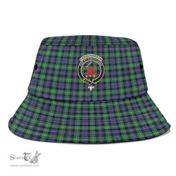 Scottish Farquharson Ancient Plaid Tartan Crest Bucket Hat - Tartan Plaid Brim Hat Scottish Plaid Tartan Plaid - ScotsTee - scotstee.com