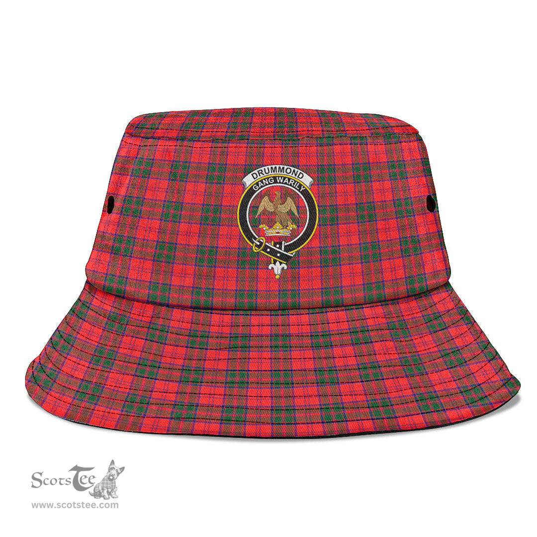 Scottish Drummond Modern Plaid Tartan Crest Bucket Hat - Tartan Plaid Brim Hat Scottish Plaid Tartan Plaid - ScotsTee - scotstee.com
