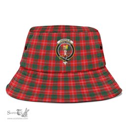 Scottish Chisholm Modern Plaid Tartan Crest Bucket Hat - Tartan Plaid Brim Hat Scottish Plaid Tartan Plaid - ScotsTee - scotstee.com