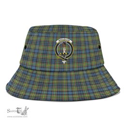 Scottish MacLellan Ancient Plaid Tartan Crest Bucket Hat - Tartan Plaid Brim Hat Scottish Plaid Tartan Plaid - ScotsTee - scotstee.com