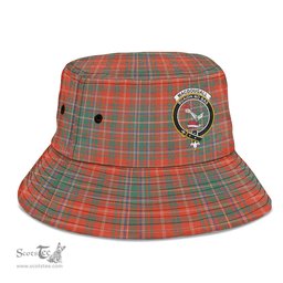 Scottish MacDougall Ancient Plaid Tartan Crest Bucket Hat - Tartan Plaid Brim Hat Scottish Plaid Tartan Plaid - ScotsTee - scotstee.com