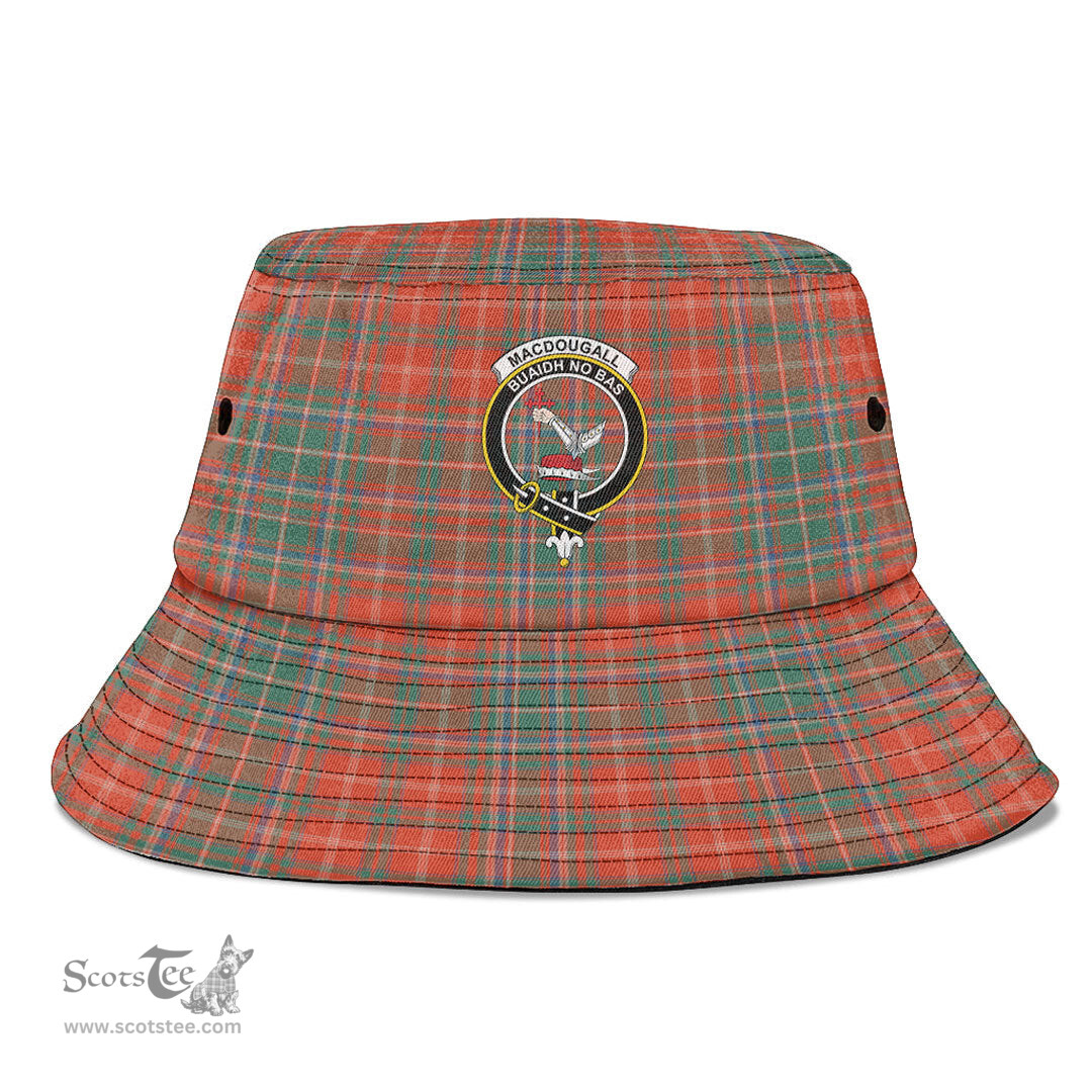 Scottish MacDougall Ancient Plaid Tartan Crest Bucket Hat - Tartan Plaid Brim Hat Scottish Plaid Tartan Plaid - ScotsTee - scotstee.com