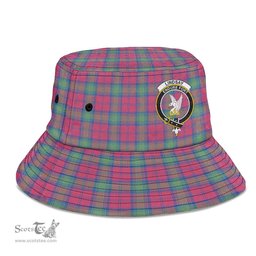 Scottish Lindsay Ancient Plaid Tartan Crest Bucket Hat - Tartan Plaid Brim Hat Scottish Plaid Tartan Plaid - ScotsTee - scotstee.com