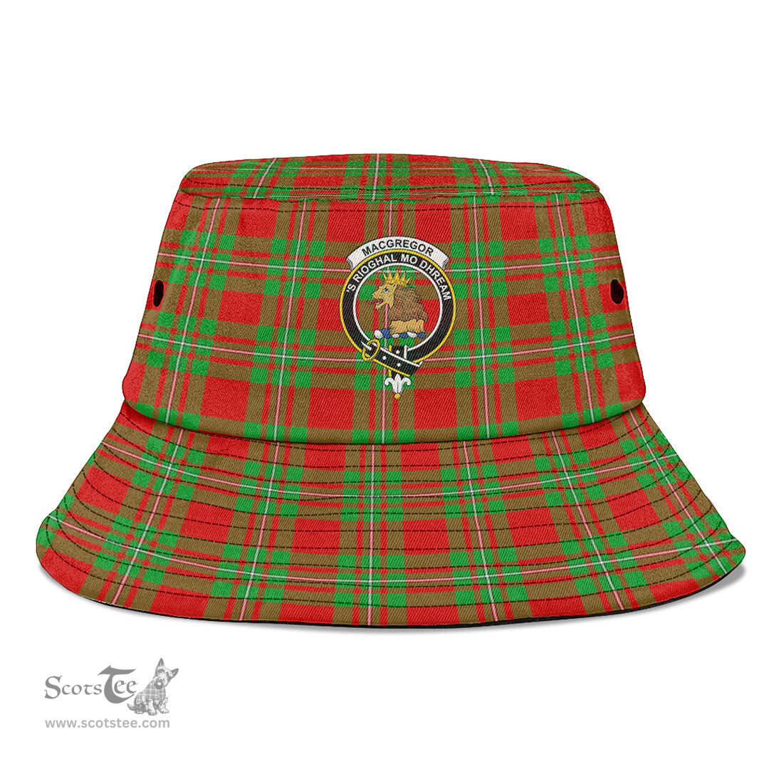 Scottish MacGregor Modern Plaid Tartan Crest Bucket Hat - Tartan Plaid Brim Hat Scottish Plaid Tartan Plaid - ScotsTee - scotstee.com