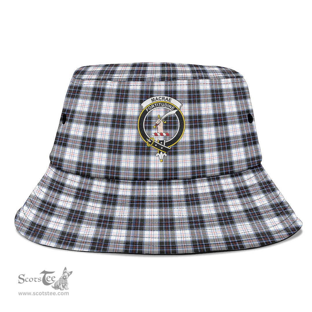 Scottish MacRae Dress Modern Plaid Tartan Crest Bucket Hat - Tartan Plaid Brim Hat Scottish Plaid Tartan Plaid - ScotsTee - scotstee.com