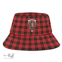 Scottish MacQueen Modern Plaid Tartan Crest Bucket Hat - Tartan Plaid Brim Hat Scottish Plaid Tartan Plaid - ScotsTee - scotstee.com