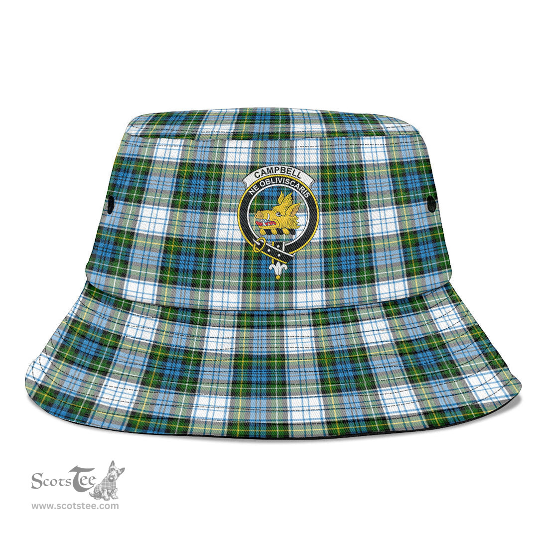 Scottish Campbell Dress Plaid Tartan Crest Bucket Hat - Tartan Plaid Brim Hat Scottish Plaid Tartan Plaid - ScotsTee - scotstee.com