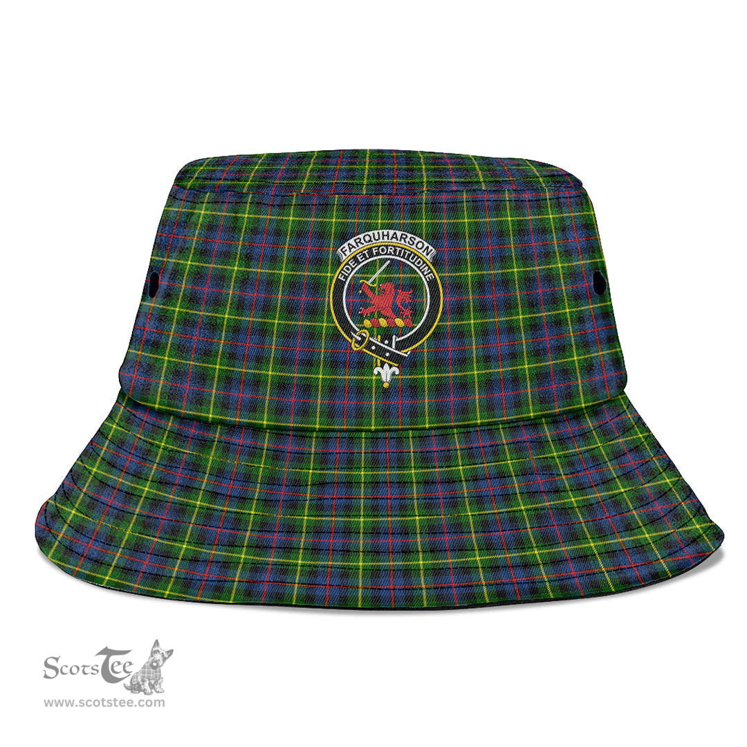 Scottish Farquharson Modern Plaid Tartan Crest Bucket Hat - Tartan Plaid Brim Hat Scottish Plaid Tartan Plaid - ScotsTee - scotstee.com