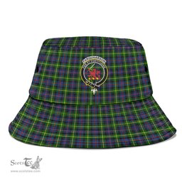 Scottish Farquharson Modern Plaid Tartan Crest Bucket Hat - Tartan Plaid Brim Hat Scottish Plaid Tartan Plaid - ScotsTee - scotstee.com