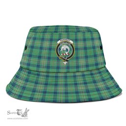 Scottish Kennedy Ancient Plaid Tartan Crest Bucket Hat - Tartan Plaid Brim Hat Scottish Plaid Tartan Plaid - ScotsTee - scotstee.com