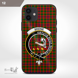Skene Clan Badge Tartan Phone Case - Tartan Scottish Crest Phone Case Scottish Plaid Tartan Plaid - ScotsTee - scotstee.com
