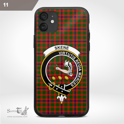 Skene Clan Badge Tartan Phone Case - Tartan Scottish Crest Phone Case Scottish Plaid Tartan Plaid - ScotsTee - scotstee.com