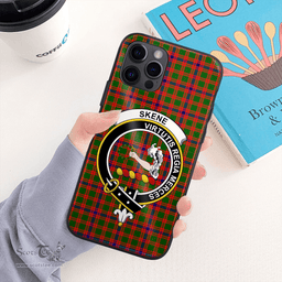 Skene Clan Badge Tartan Phone Case - Tartan Scottish Crest Phone Case Scottish Plaid Tartan Plaid - ScotsTee - scotstee.com