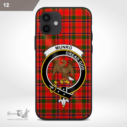 Munro Clan Badge Tartan Phone Case - Tartan Scottish Crest Phone Case Scottish Plaid Tartan Plaid - ScotsTee - scotstee.com