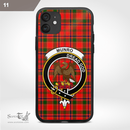 Munro Clan Badge Tartan Phone Case - Tartan Scottish Crest Phone Case Scottish Plaid Tartan Plaid - ScotsTee - scotstee.com