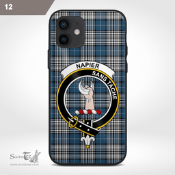 Napier Clan Badge Tartan Phone Case - Tartan Scottish Crest Phone Case Scottish Plaid Tartan Plaid - ScotsTee - scotstee.com
