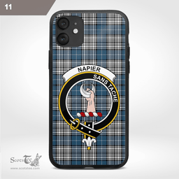 Napier Clan Badge Tartan Phone Case - Tartan Scottish Crest Phone Case Scottish Plaid Tartan Plaid - ScotsTee - scotstee.com