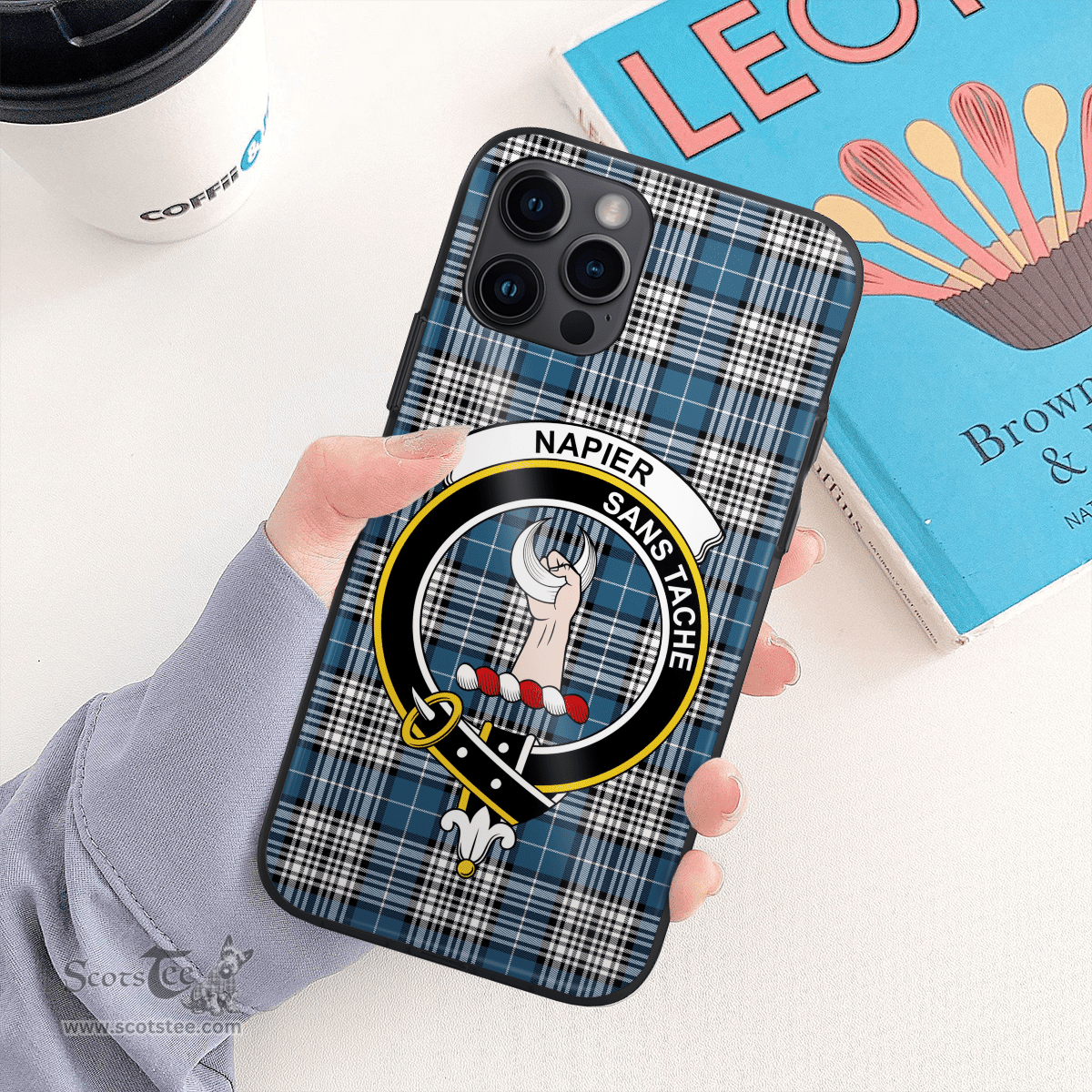 Napier Clan Badge Tartan Phone Case - Tartan Scottish Crest Phone Case Scottish Plaid Tartan Plaid - ScotsTee - scotstee.com