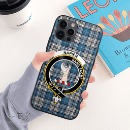 Napier Clan Badge Tartan Phone Case - Tartan Scottish Crest Phone Case Scottish Plaid Tartan Plaid - ScotsTee - scotstee.com