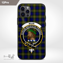 Muir Clan Badge Tartan Phone Case - Tartan Scottish Crest Phone Case Scottish Plaid Tartan Plaid - ScotsTee - scotstee.com