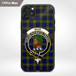 Muir Clan Badge Tartan Phone Case - Tartan Scottish Crest Phone Case Scottish Plaid Tartan Plaid - ScotsTee - scotstee.com