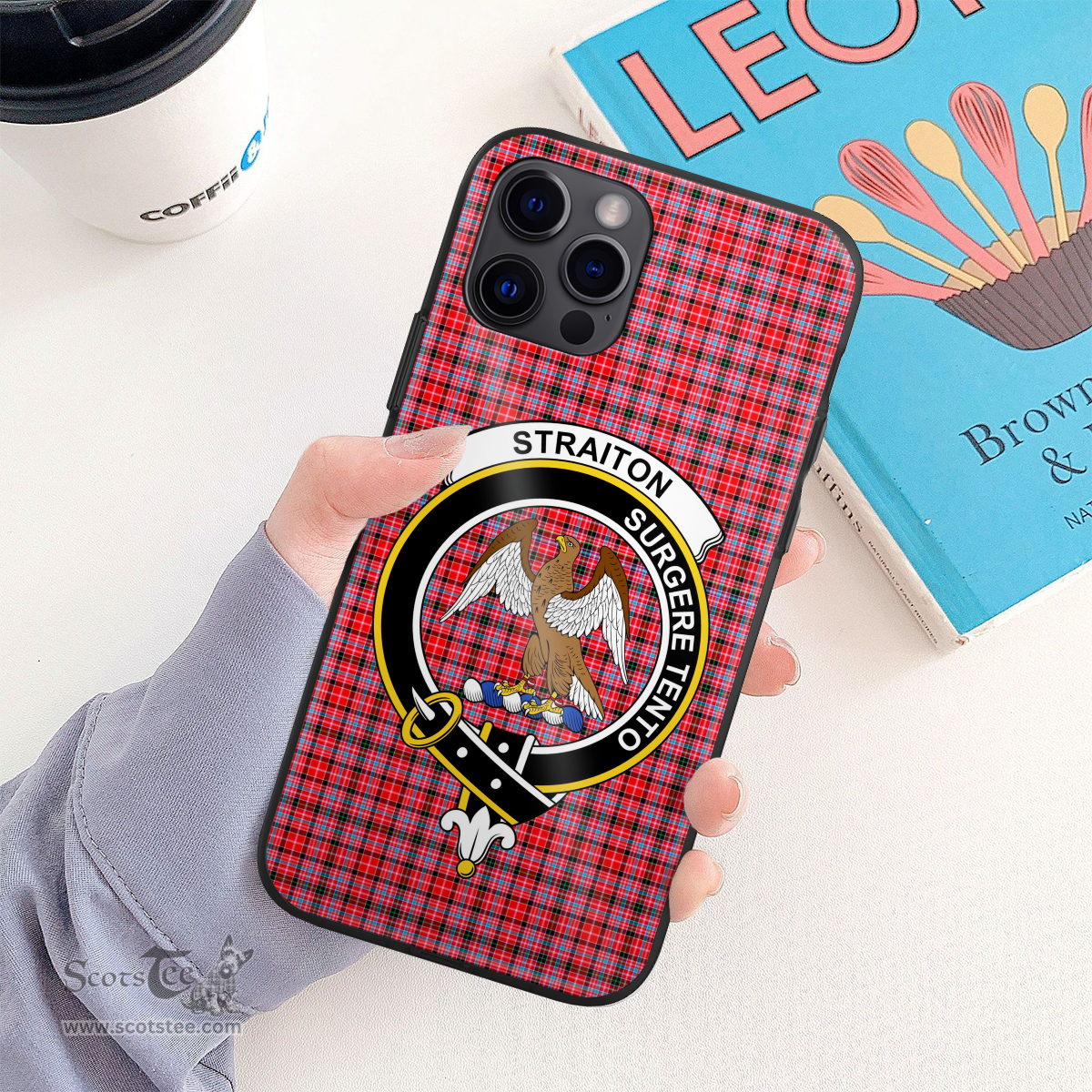 Straiton Clan Badge Tartan Phone Case - Tartan Scottish Crest Phone Case Scottish Plaid Tartan Plaid - ScotsTee - scotstee.com