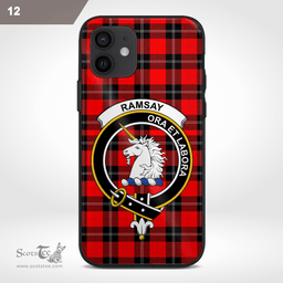 Ramsay Clan Badge Tartan Phone Case - Tartan Scottish Crest Phone Case Scottish Plaid Tartan Plaid - ScotsTee - scotstee.com