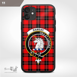 Ramsay Clan Badge Tartan Phone Case - Tartan Scottish Crest Phone Case Scottish Plaid Tartan Plaid - ScotsTee - scotstee.com
