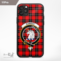 Ramsay Clan Badge Tartan Phone Case - Tartan Scottish Crest Phone Case Scottish Plaid Tartan Plaid - ScotsTee - scotstee.com