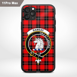 Ramsay Clan Badge Tartan Phone Case - Tartan Scottish Crest Phone Case Scottish Plaid Tartan Plaid - ScotsTee - scotstee.com