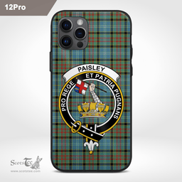 Paisley Clan Badge Tartan Phone Case - Tartan Scottish Crest Phone Case Scottish Plaid Tartan Plaid - ScotsTee - scotstee.com