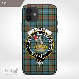 Paisley Clan Badge Tartan Phone Case - Tartan Scottish Crest Phone Case Scottish Plaid Tartan Plaid - ScotsTee - scotstee.com