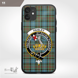 Paisley Clan Badge Tartan Phone Case - Tartan Scottish Crest Phone Case Scottish Plaid Tartan Plaid - ScotsTee - scotstee.com