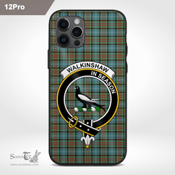 Walkinshaw Clan Badge Tartan Phone Case - Tartan Scottish Crest Phone Case Scottish Plaid Tartan Plaid - ScotsTee - scotstee.com