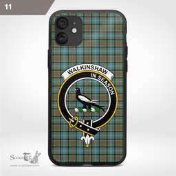 Walkinshaw Clan Badge Tartan Phone Case - Tartan Scottish Crest Phone Case Scottish Plaid Tartan Plaid - ScotsTee - scotstee.com