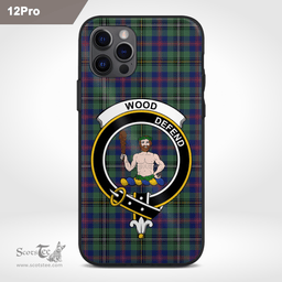 Wood Clan Badge Tartan Phone Case - Tartan Scottish Crest Phone Case Scottish Plaid Tartan Plaid - ScotsTee - scotstee.com