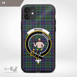 Wood Clan Badge Tartan Phone Case - Tartan Scottish Crest Phone Case Scottish Plaid Tartan Plaid - ScotsTee - scotstee.com