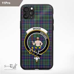Wood Clan Badge Tartan Phone Case - Tartan Scottish Crest Phone Case Scottish Plaid Tartan Plaid - ScotsTee - scotstee.com