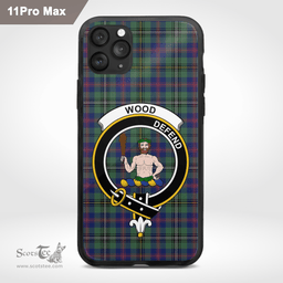 Wood Clan Badge Tartan Phone Case - Tartan Scottish Crest Phone Case Scottish Plaid Tartan Plaid - ScotsTee - scotstee.com