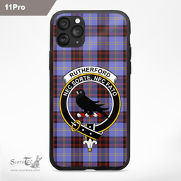 Rutherford Clan Badge Tartan Phone Case - Tartan Scottish Crest Phone Case Scottish Plaid Tartan Plaid - ScotsTee - scotstee.com