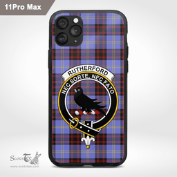 Rutherford Clan Badge Tartan Phone Case - Tartan Scottish Crest Phone Case Scottish Plaid Tartan Plaid - ScotsTee - scotstee.com