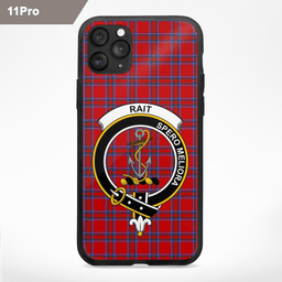 Rait Clan Badge Tartan Phone Case - Tartan Scottish Crest Phone Case Scottish Plaid Tartan Plaid - ScotsTee - scotstee.com