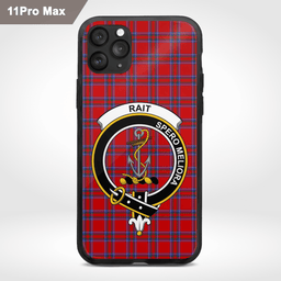 Rait Clan Badge Tartan Phone Case - Tartan Scottish Crest Phone Case Scottish Plaid Tartan Plaid - ScotsTee - scotstee.com