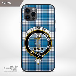 Roberton Clan Badge Tartan Phone Case - Tartan Scottish Crest Phone Case Scottish Plaid Tartan Plaid - ScotsTee - scotstee.com