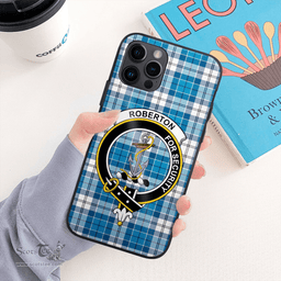 Roberton Clan Badge Tartan Phone Case - Tartan Scottish Crest Phone Case Scottish Plaid Tartan Plaid - ScotsTee - scotstee.com