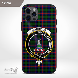 Morrison Clan Badge Tartan Phone Case - Tartan Scottish Crest Phone Case Scottish Plaid Tartan Plaid - ScotsTee - scotstee.com