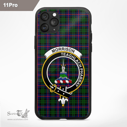 Morrison Clan Badge Tartan Phone Case - Tartan Scottish Crest Phone Case Scottish Plaid Tartan Plaid - ScotsTee - scotstee.com