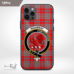 Moubray Clan Badge Tartan Phone Case - Tartan Scottish Crest Phone Case Scottish Plaid Tartan Plaid - ScotsTee - scotstee.com