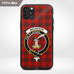 Matherson Clan Badge Tartan Phone Case - Tartan Scottish Crest Phone Case Scottish Plaid Tartan Plaid - ScotsTee - scotstee.com